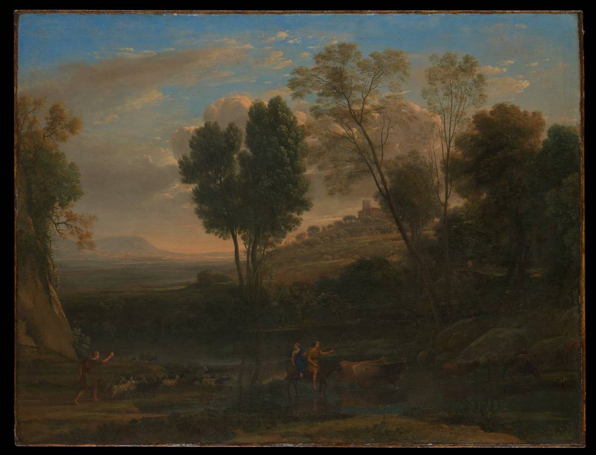 Sunrise, oil on canvas by Claude Lorrain (Claude Gellée)