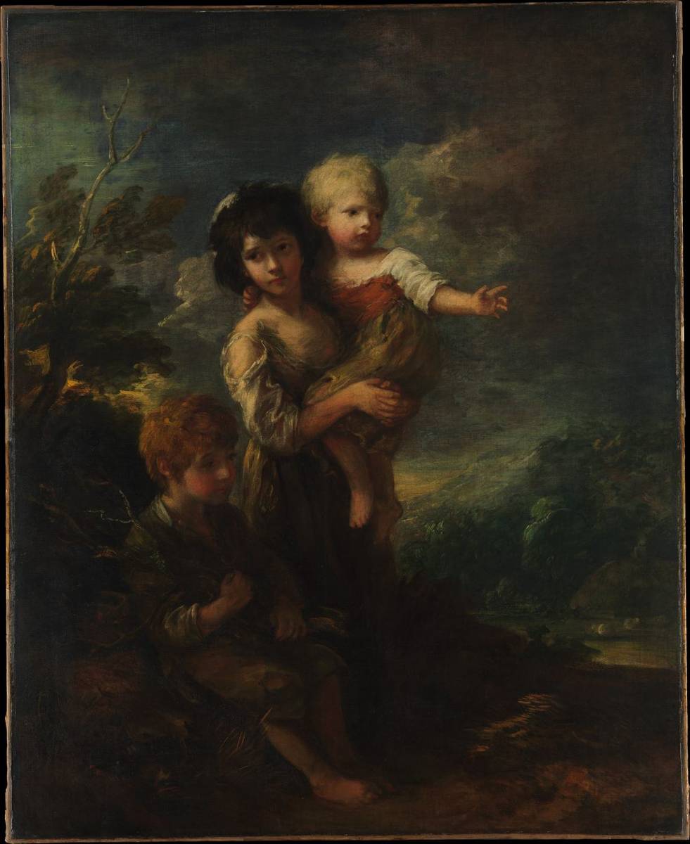 Cottage Children (The Wood Gatherers), oil on canvas by Thomas Gainsborough