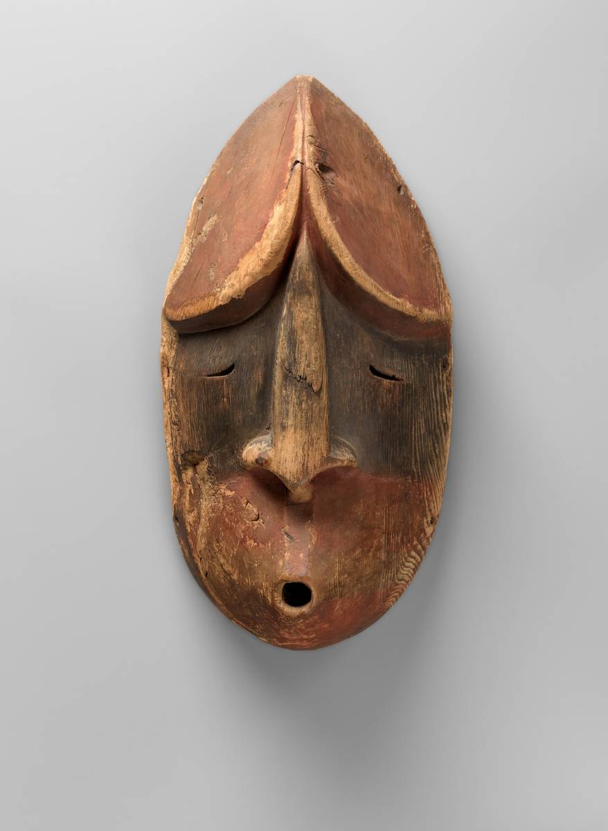 Mask, wood and pigment by Alutiiq/ Sugpiaq, Native American