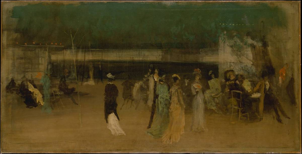 Cremorne Gardens, No. 2, oil on canvas by James McNeill Whistler