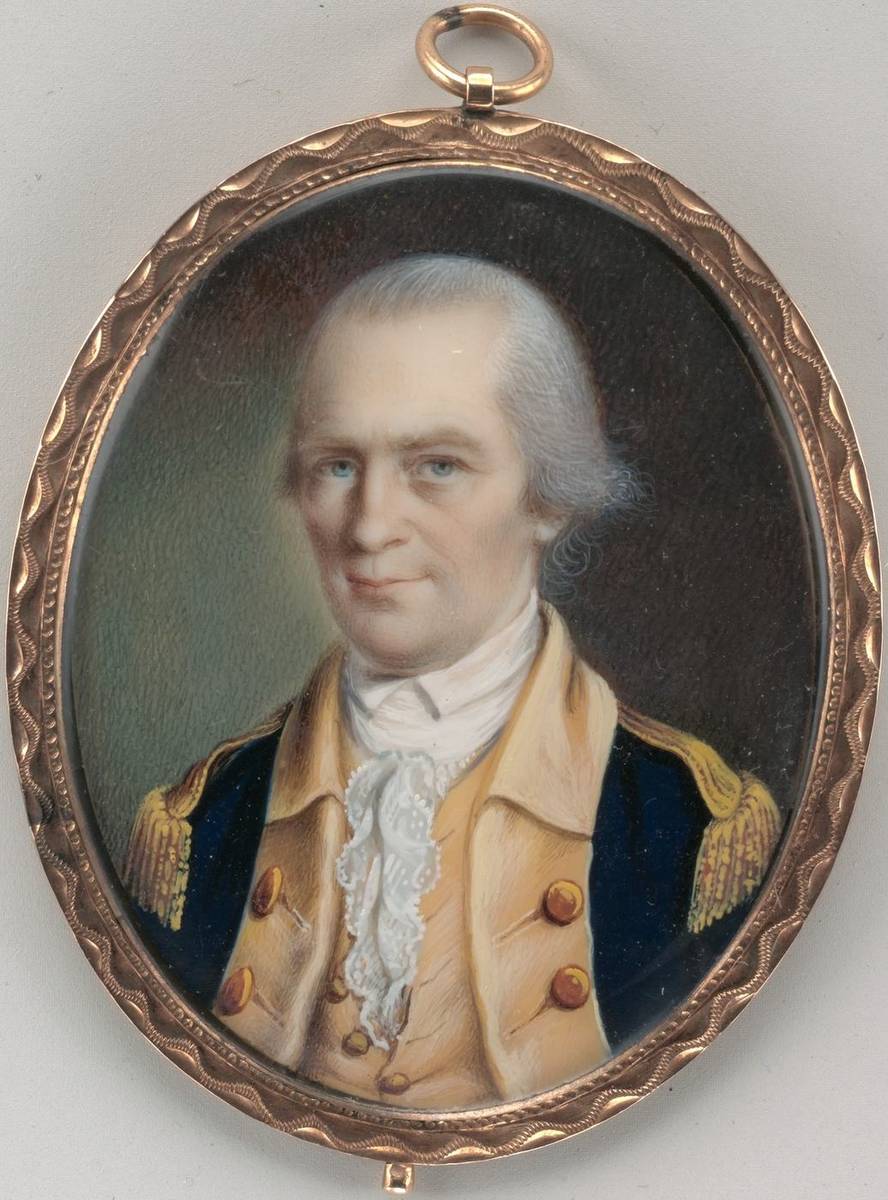 Governor George Clinton, watercolor on ivory by John Ramage