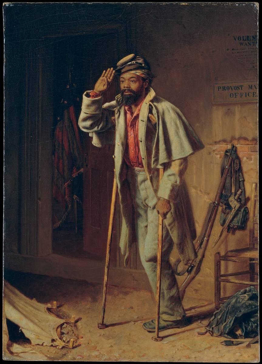 A Bit of War History: The Veteran, oil on canvas by Thomas Waterman Wood