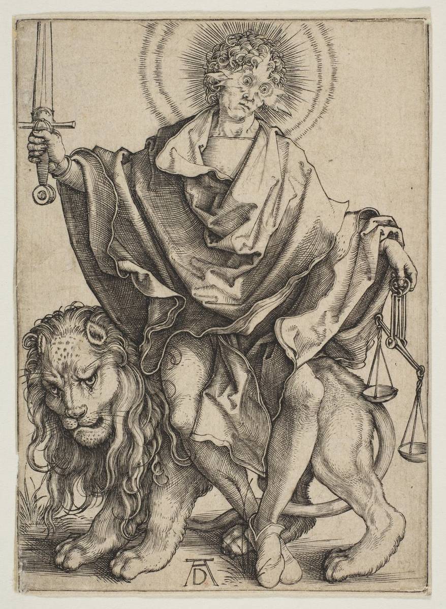 Justice, engraving by Albrecht Dürer