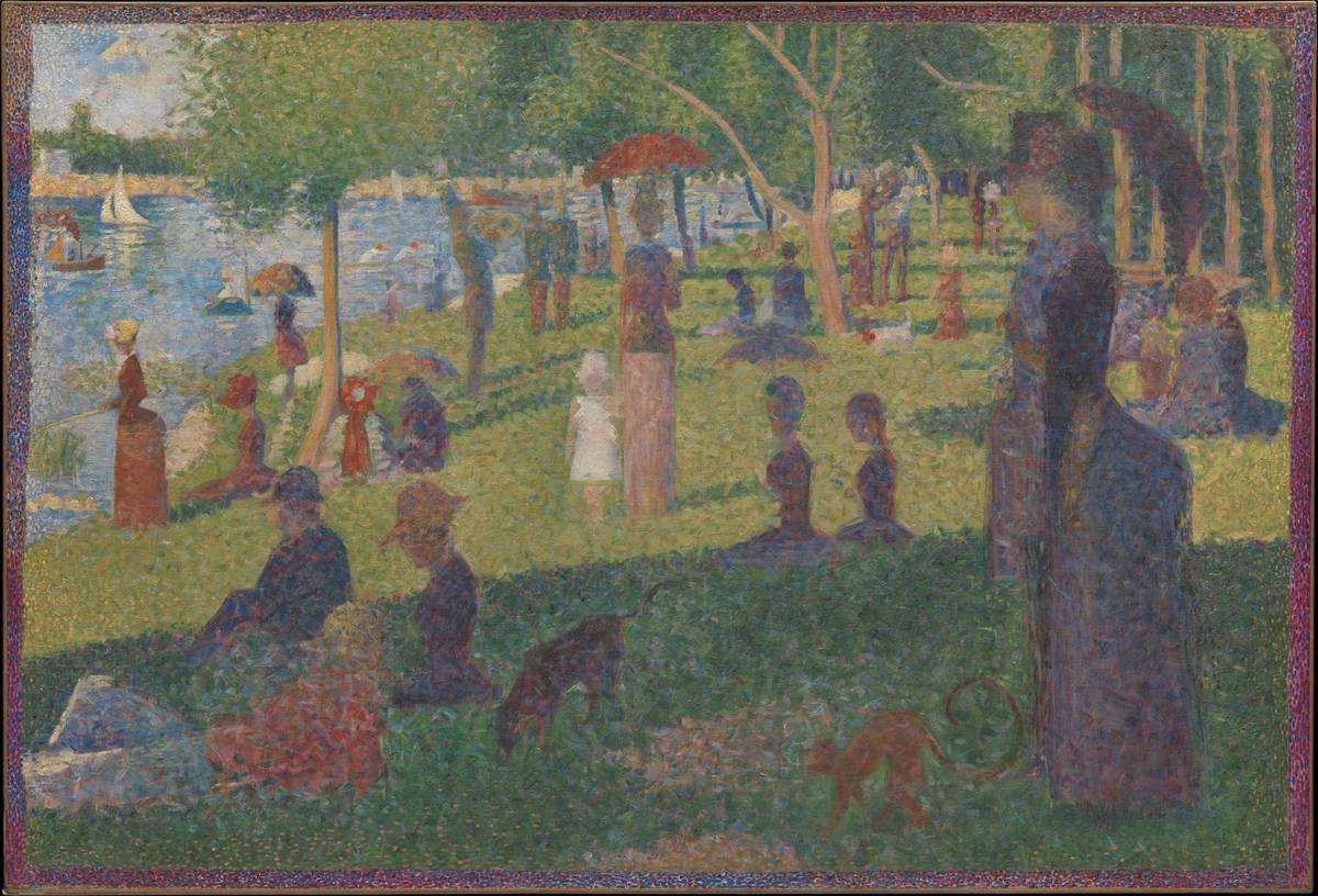 Study for "A Sunday on La Grande Jatte", oil on canvas by Georges Seurat