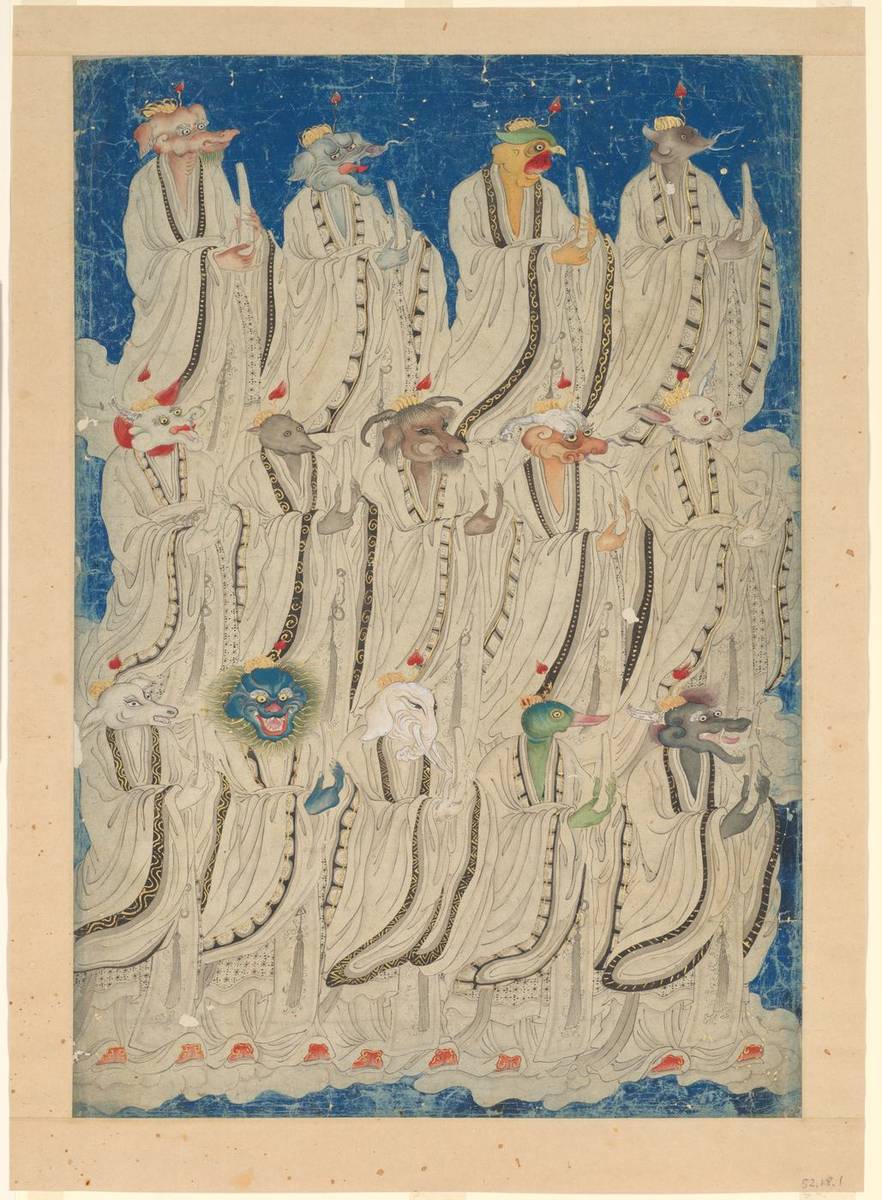 Fourteen Constellations, hanging scroll by Unidentified artist