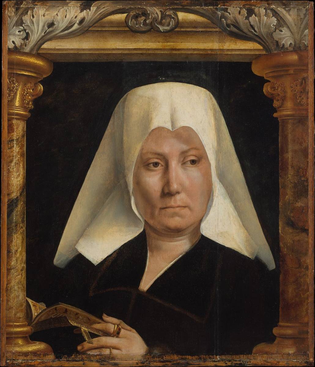 Portrait of a Woman, oil on wood by Quinten Massys