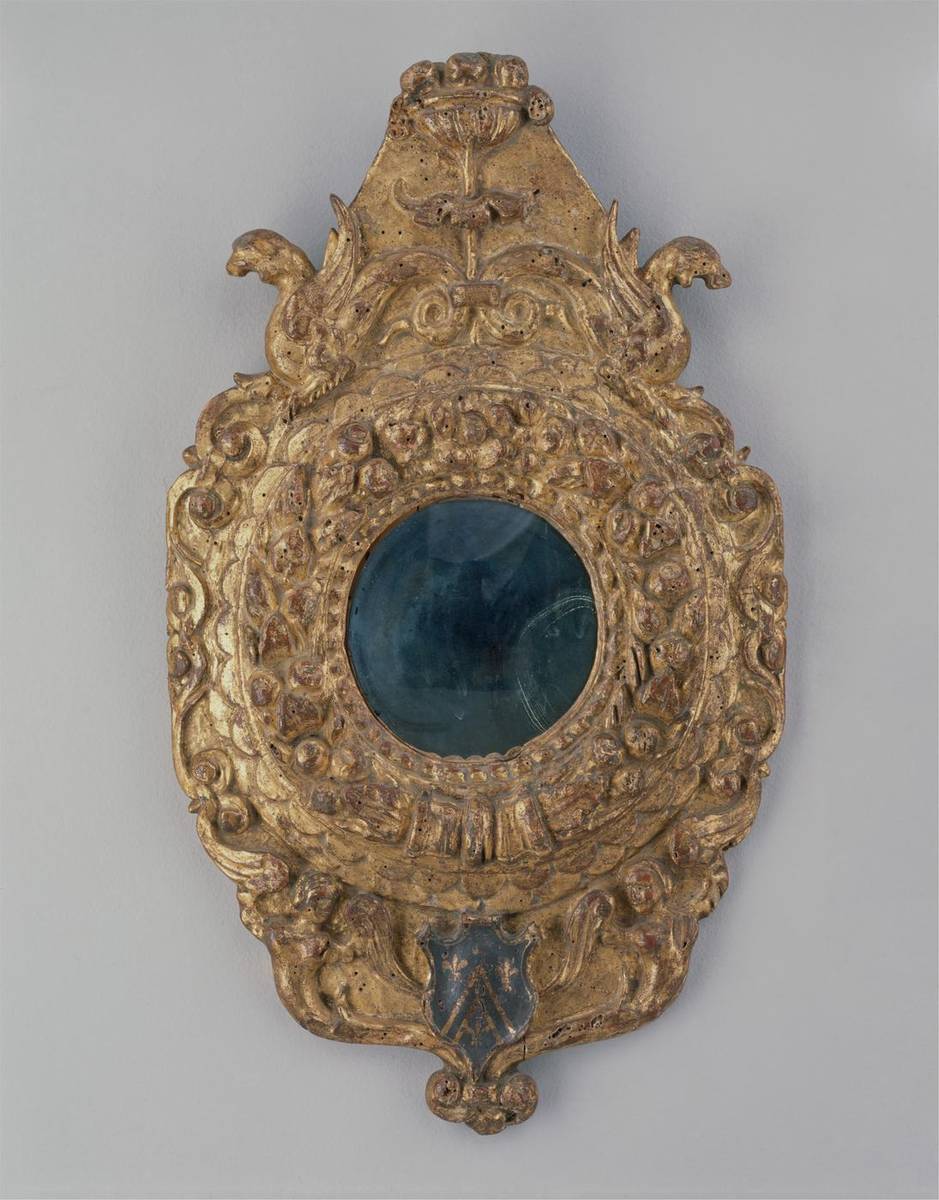 Tondo mirror frame, poplar by Italian, Siena