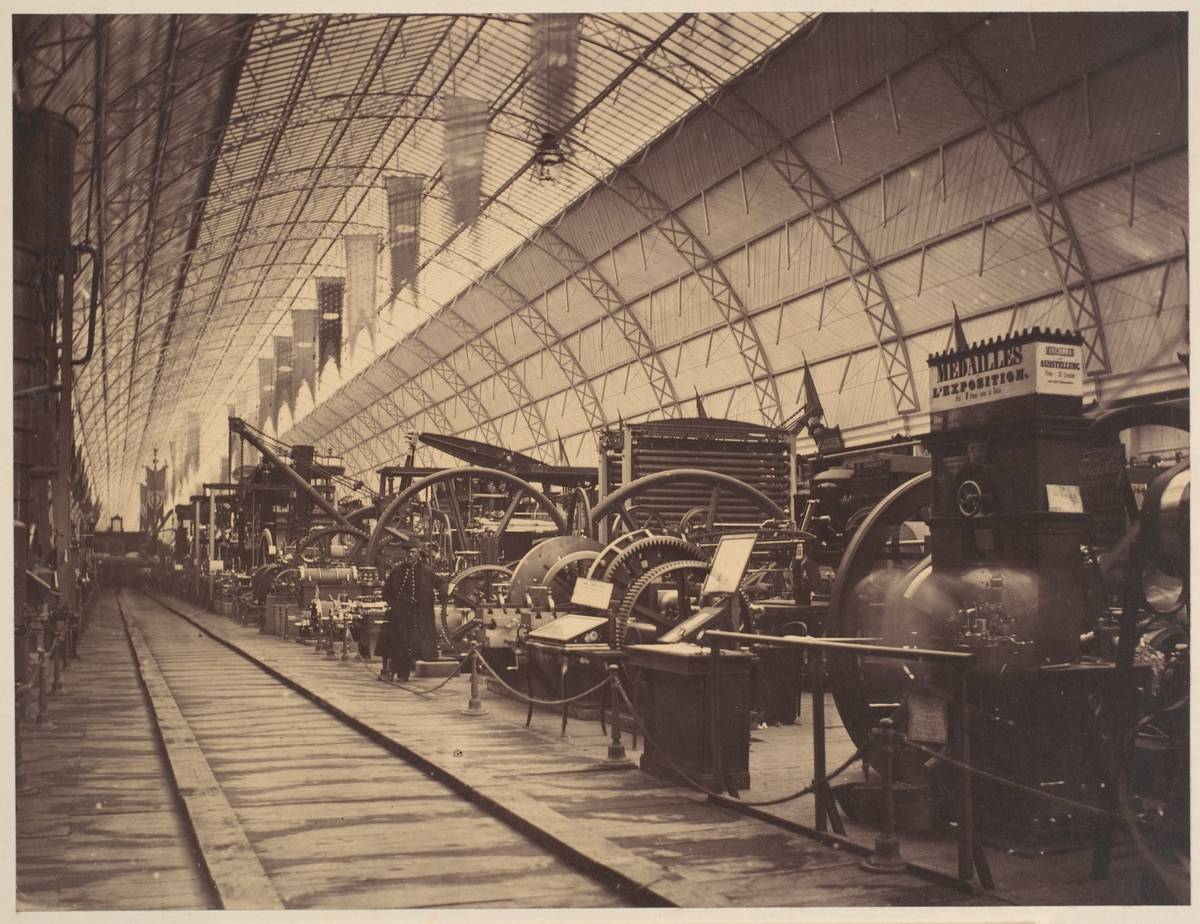 French Machinery, salted paper print from glass negative by Charles Thurston Thompson