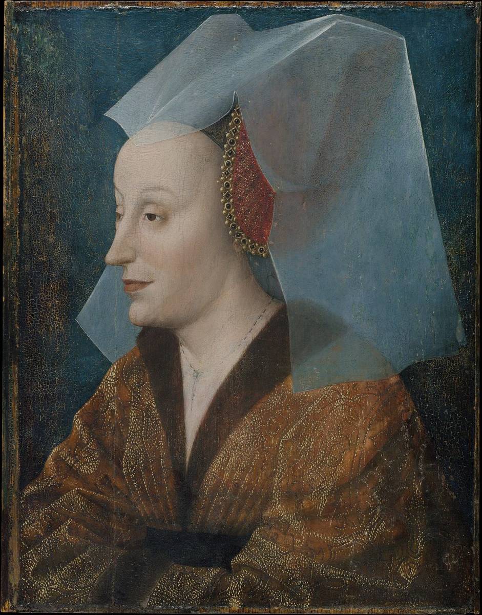 Portrait of a Noblewoman, Probably Isabella of Portugal (1397–1472), oil on wood by Netherlandish Painter