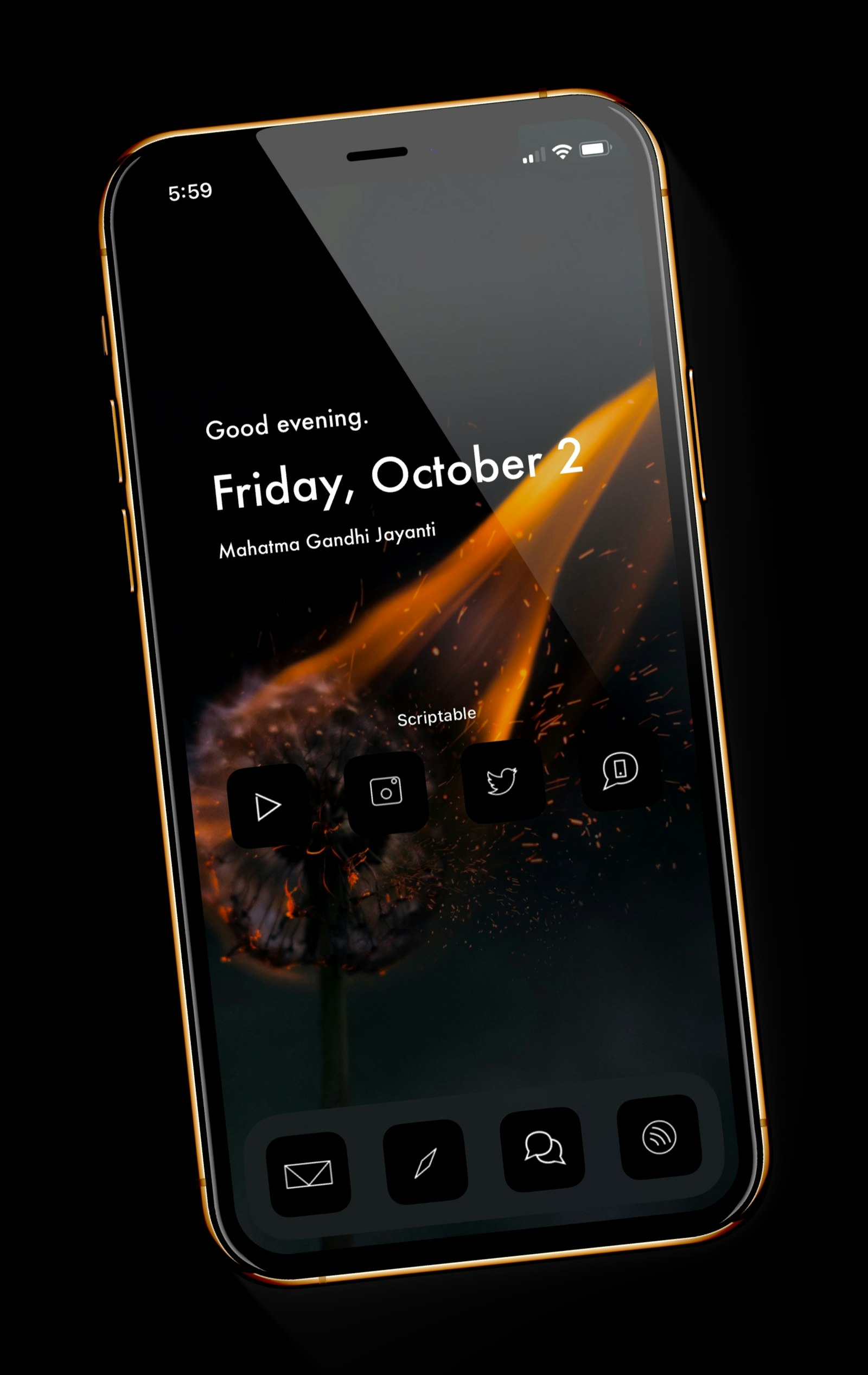Smartphone lock screen, representing the mobile devices used for BiMPay digital wallet transactions and for the fraudulent calls impersonating the system
