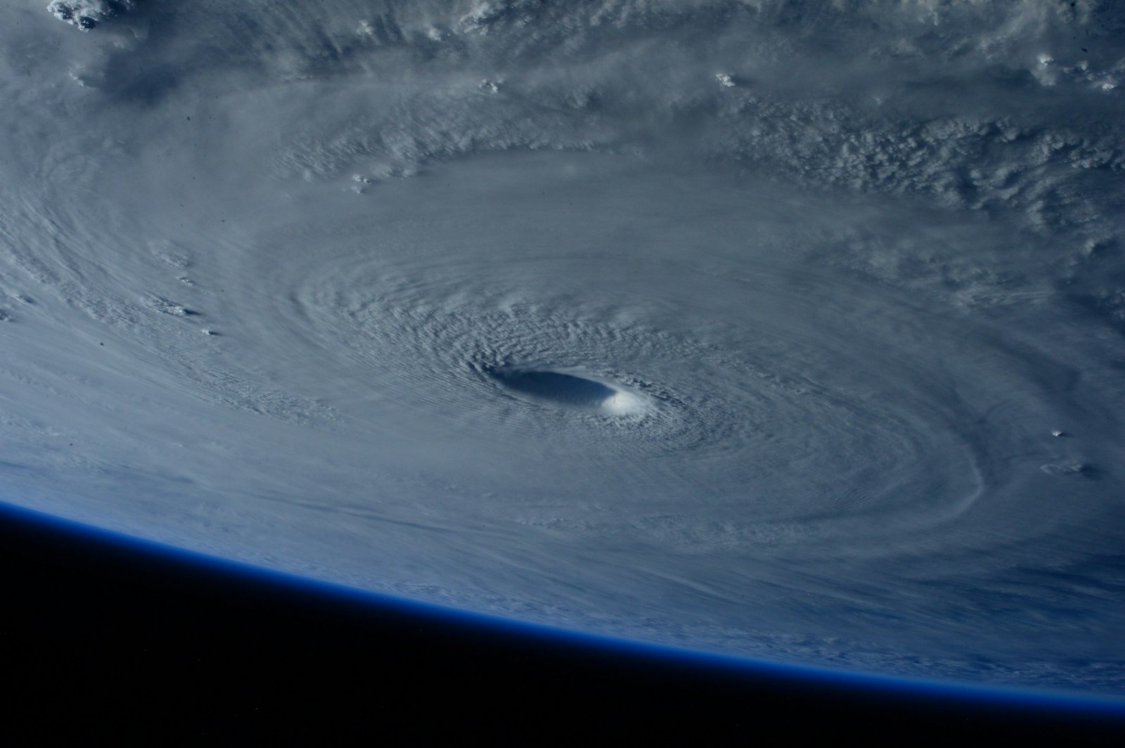 A hurricane seen from space, its eye clearly defined, representing the Category 5 direct hit scenario Caribbean business continuity plans now have to survive